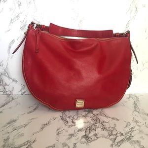 Dooney & Bourke Half Moon Hobo Leather Handbag